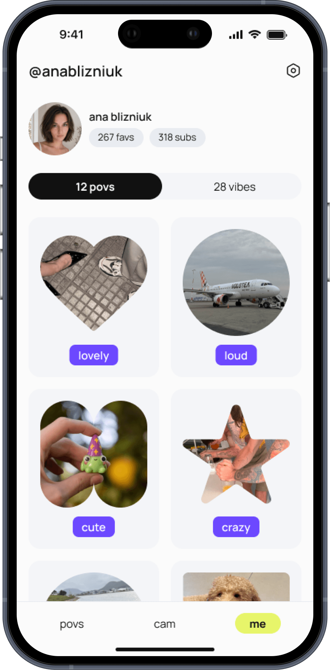 povee mobile mockup